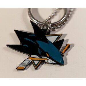 San Jose Sharks Logo Officially Licensed NHL round keychain Hockey